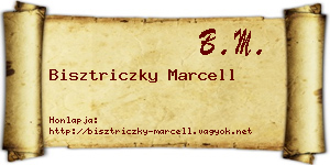 Bisztriczky Marcell névjegykártya
